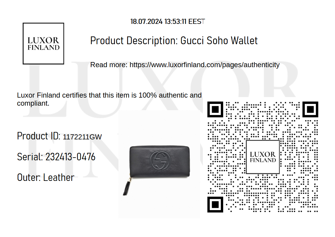 Gucci Soho Wallet