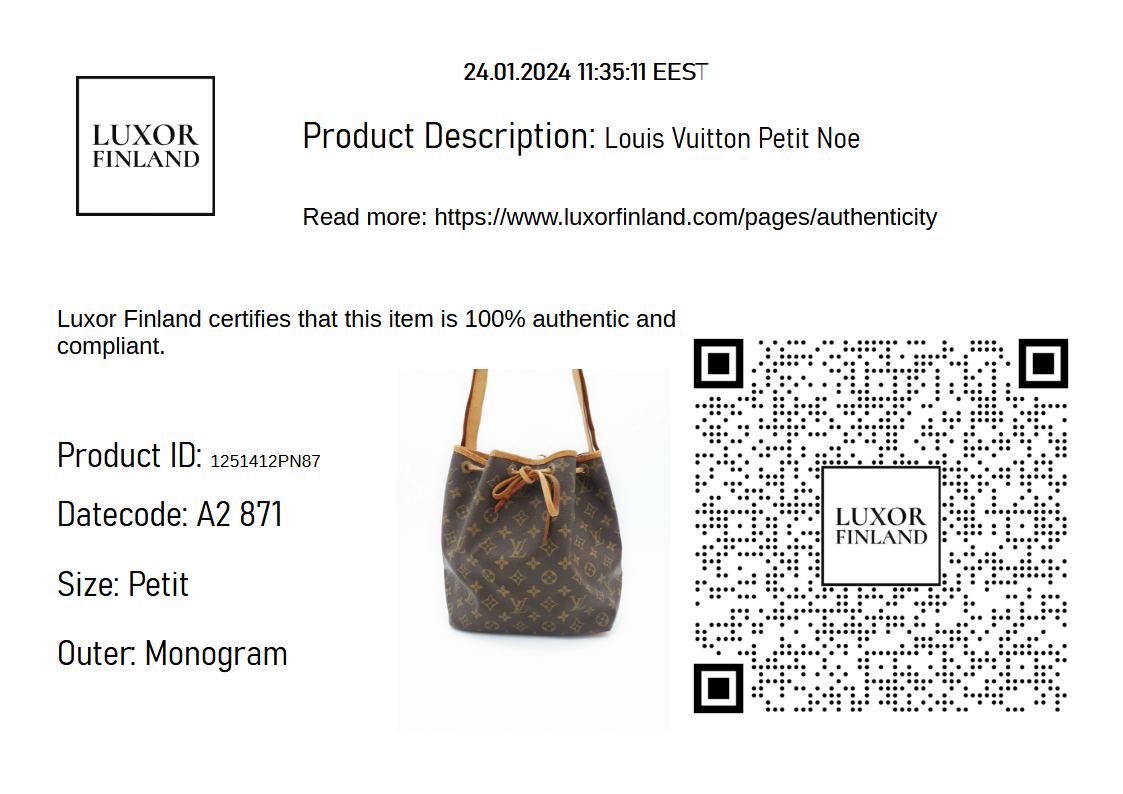 Louis Vuitton Petit Noe