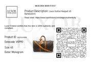 Louis Vuitton Keepall 45 Bandouliere