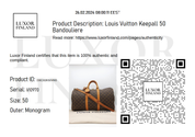 Louis Vuitton Keepall 50 Bandouliere