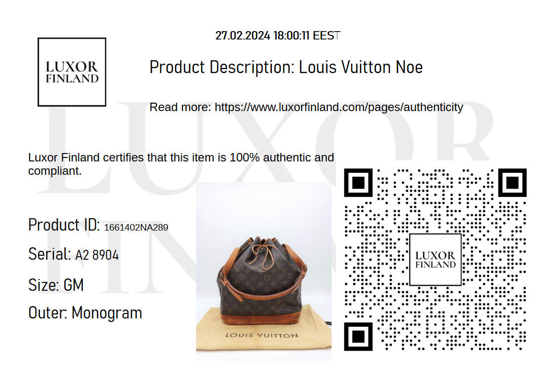 Louis Vuitton Noe