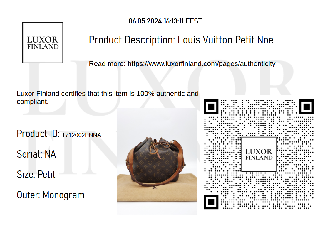 Louis Vuitton Petit Noe