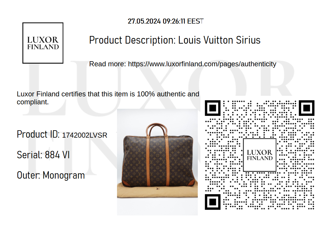 Louis Vuitton Sirius 50