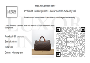 Louis Vuitton Speedy 35