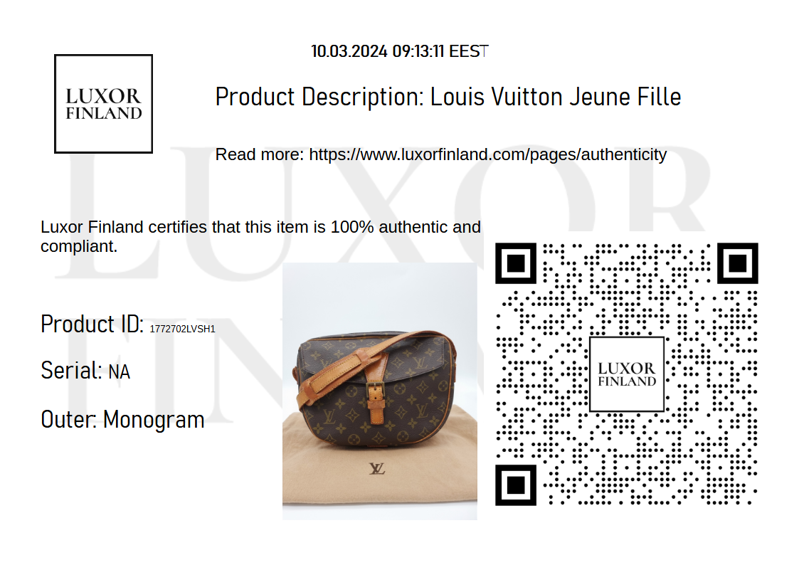 Louis Vuitton Jeune Fille