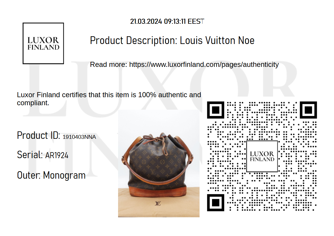 Louis Vuitton Noe