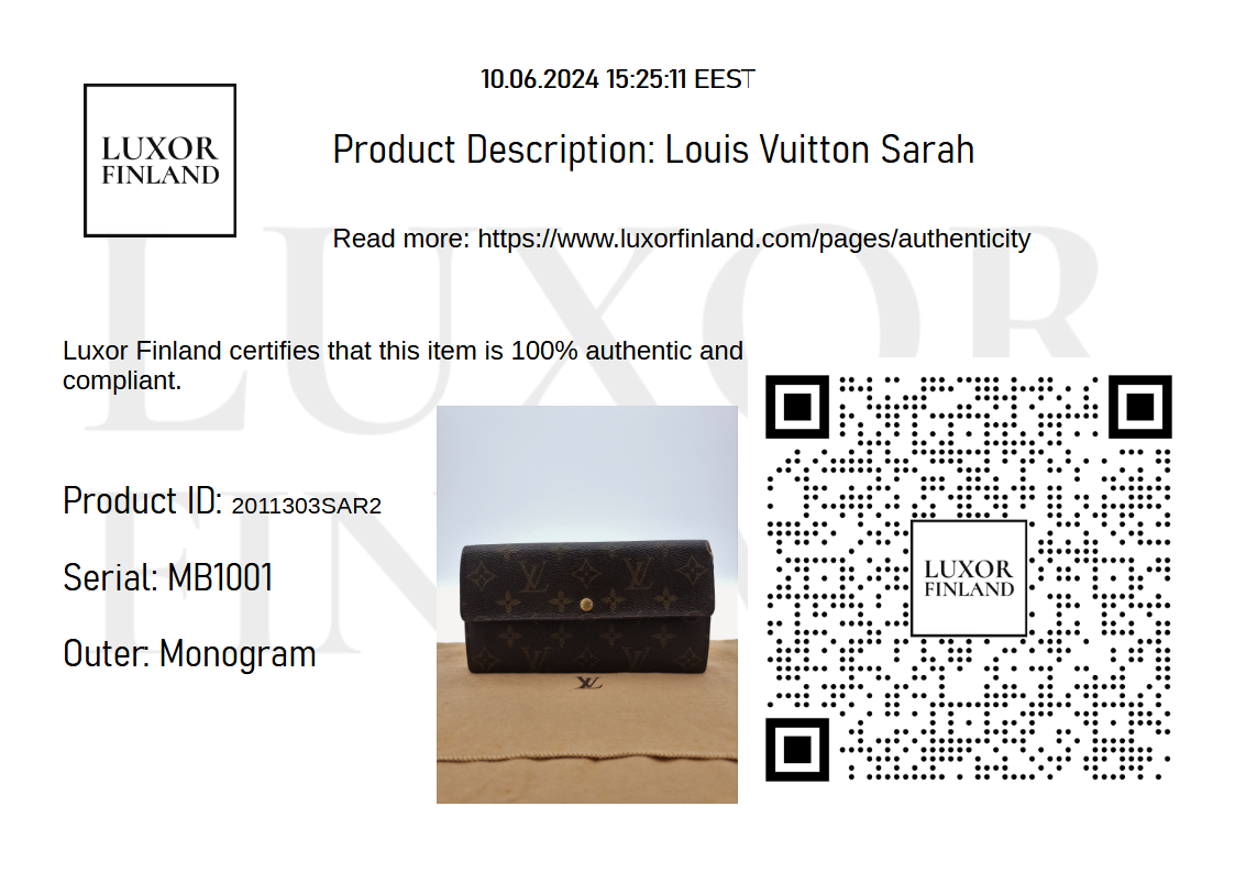 Louis Vuitton Sarah