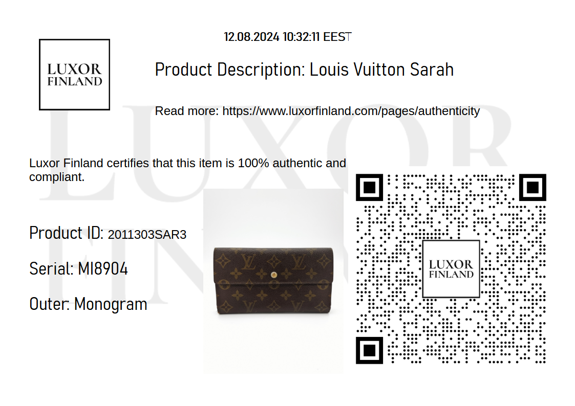 Louis Vuitton Sarah