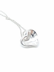 Tiffany & Co. Silver Leaf Heart -kaulakoru