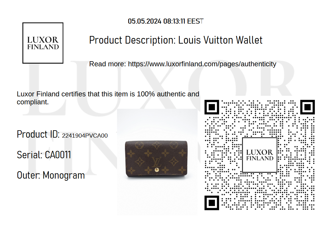 Louis Vuitton Lompakko