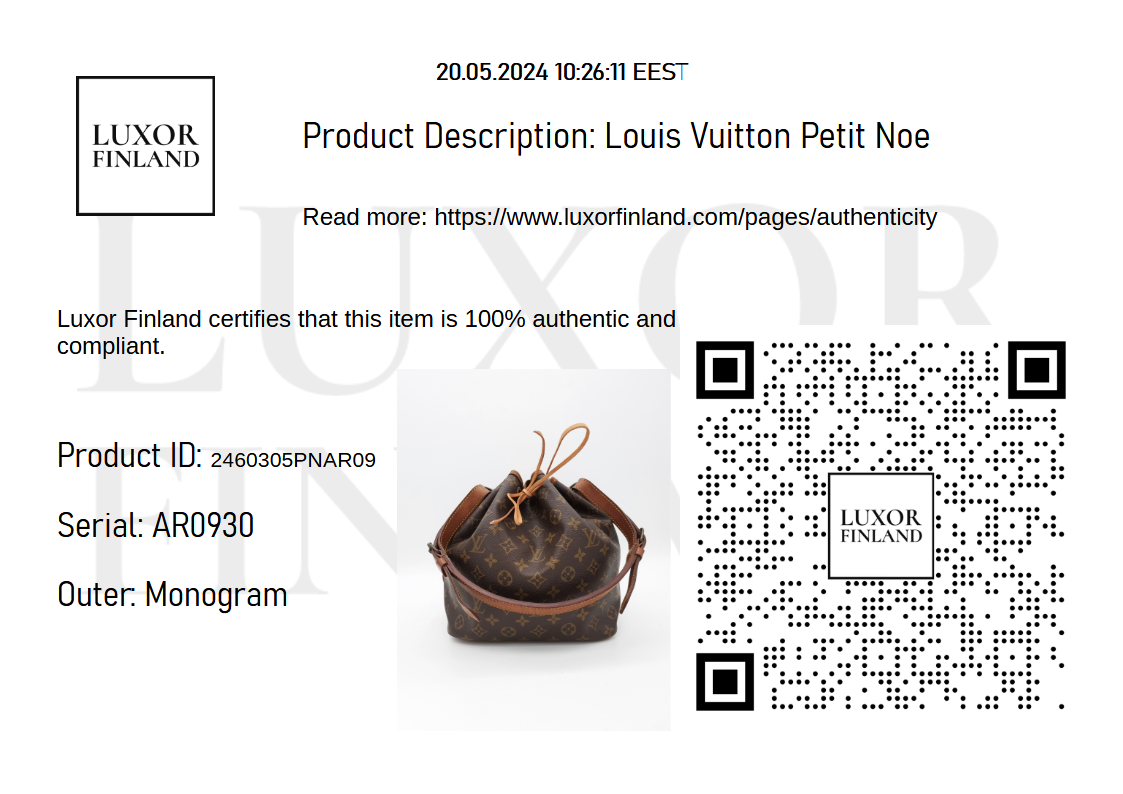 Louis Vuitton Petit Noe