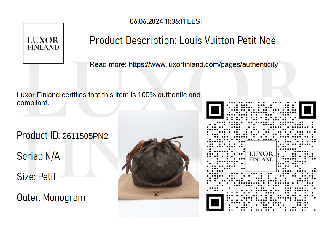 Louis Vuitton Petit Noe