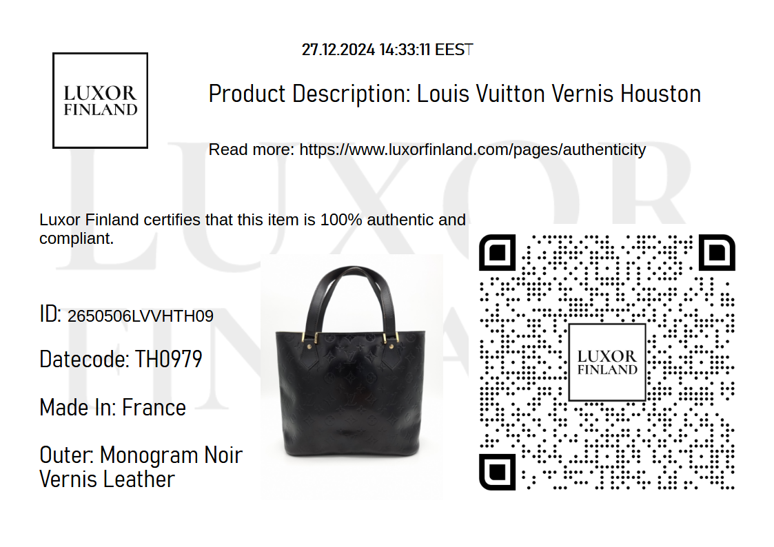 Louis Vuitton Vernis Houston