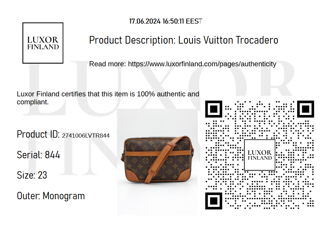 Louis Vuitton Trocadero