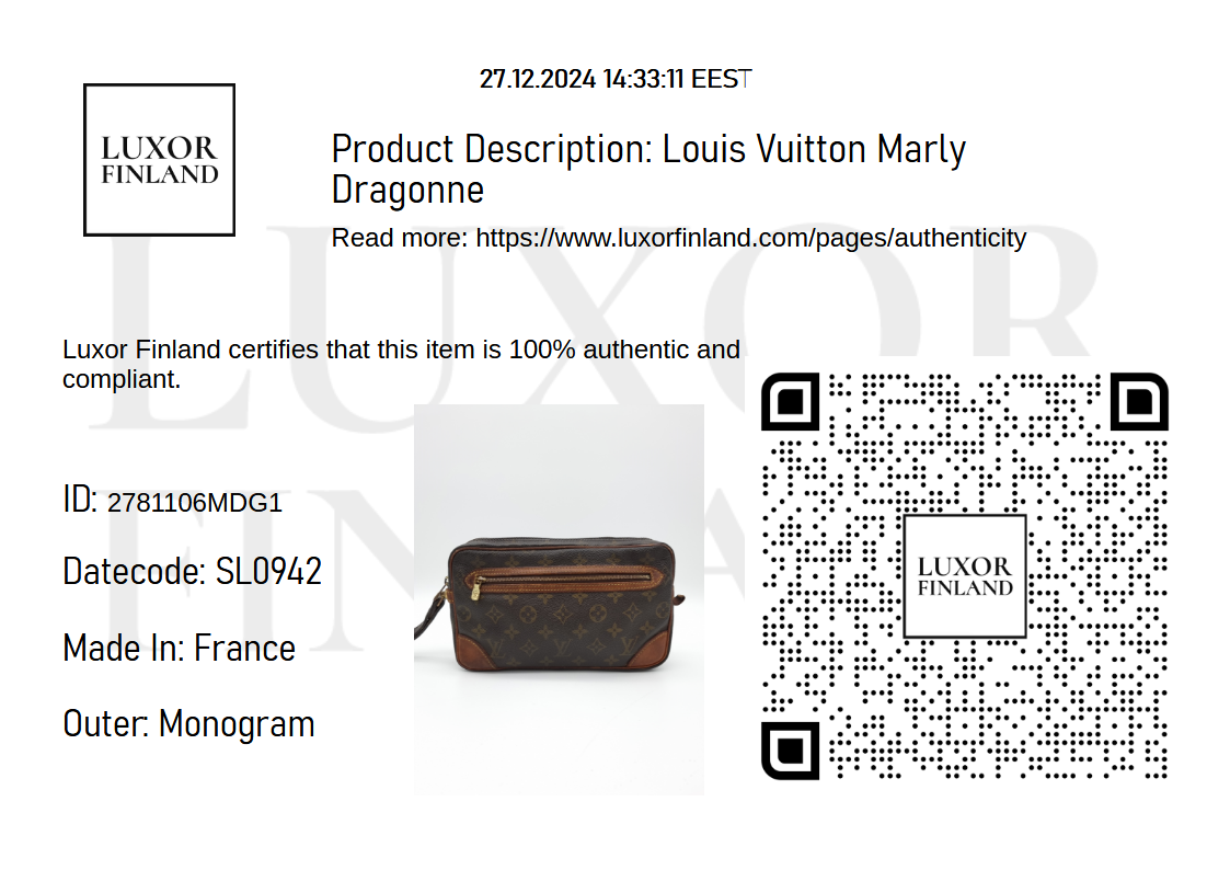 Louis Vuitton Marly Dragonne