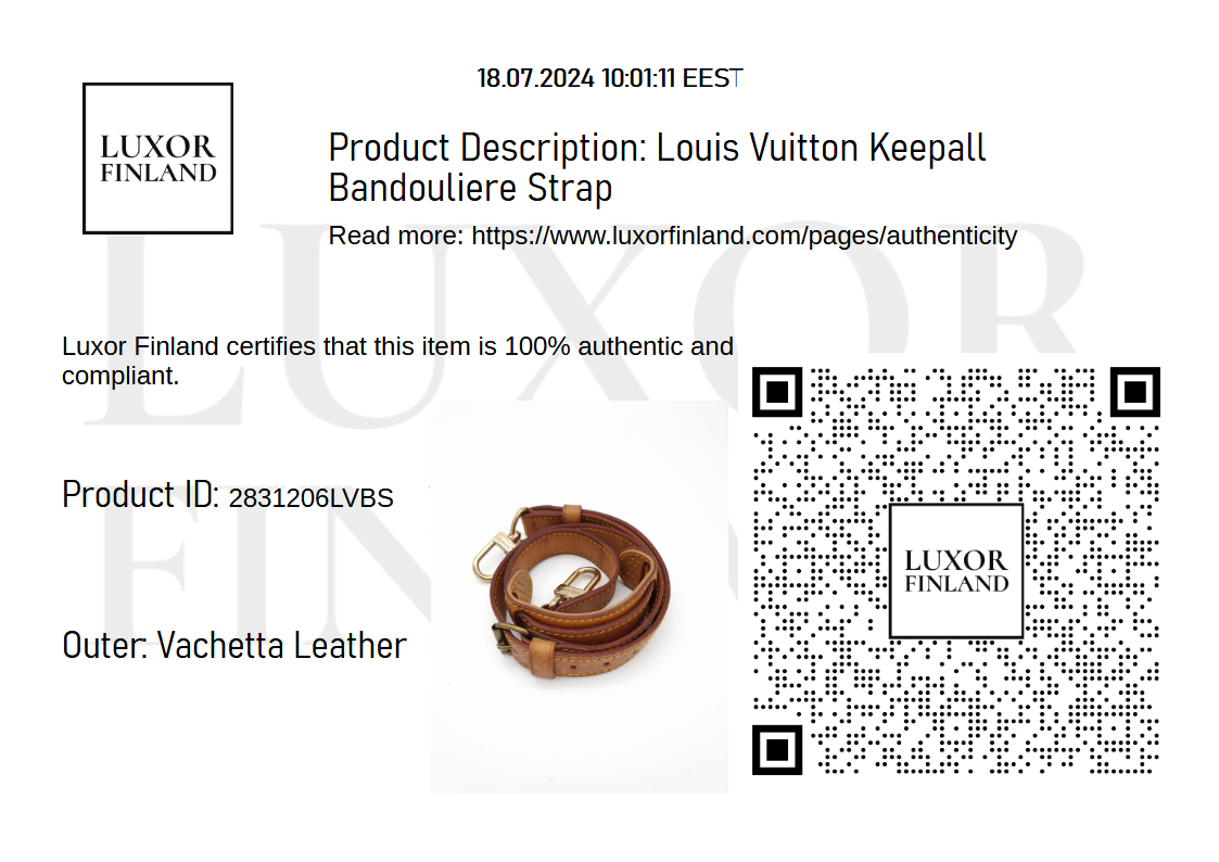 Louis Vuitton Keepall Bandouliere Hihna