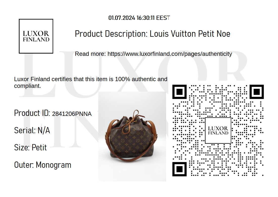 Louis Vuitton Petit Noe