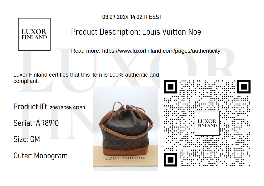 Louis Vuitton Noe