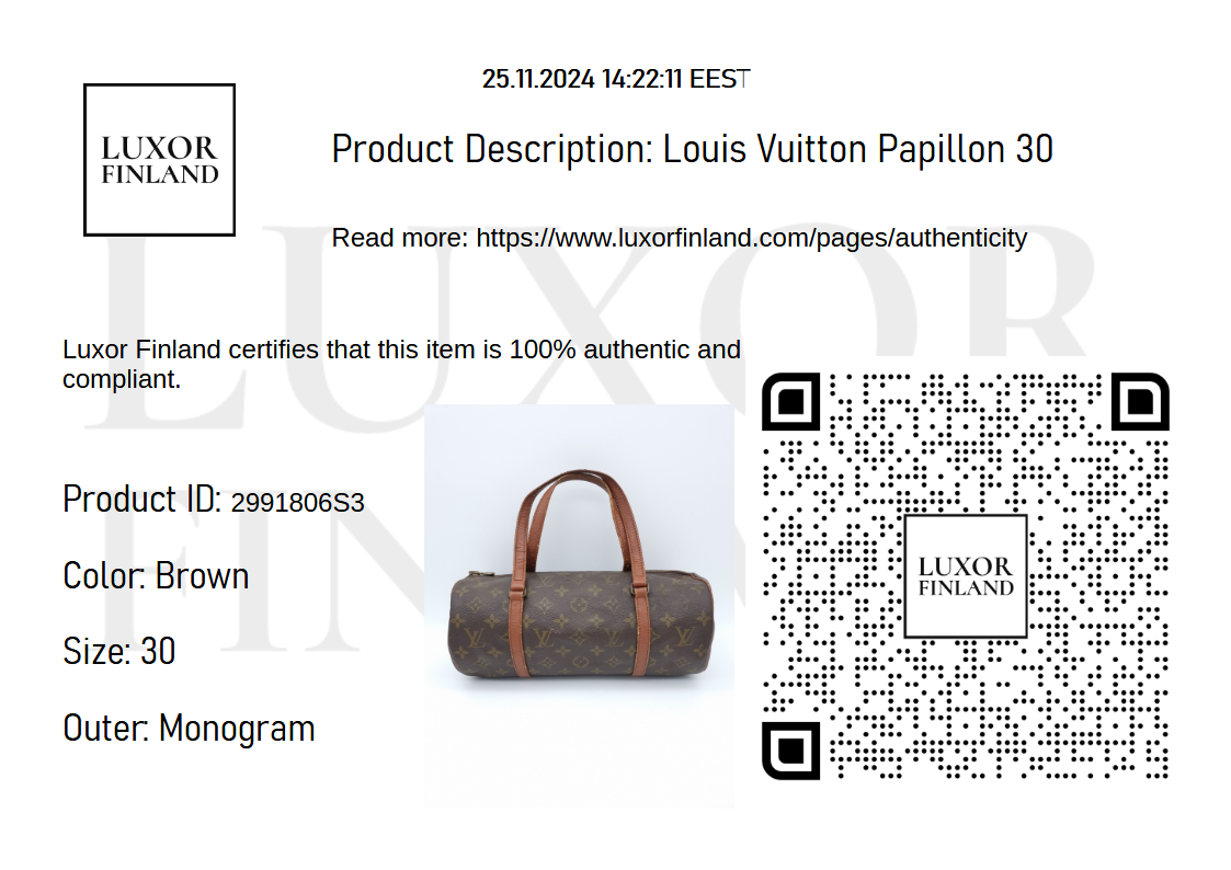 Louis Vuitton Papillon 30