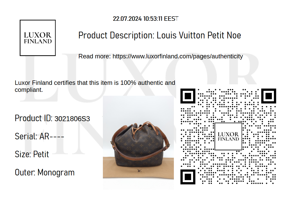 Louis Vuitton Petit Noe