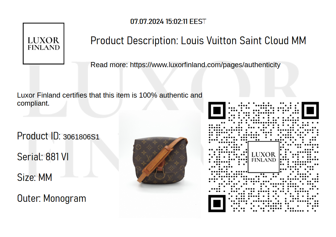 Louis Vuitton Saint Cloud MM