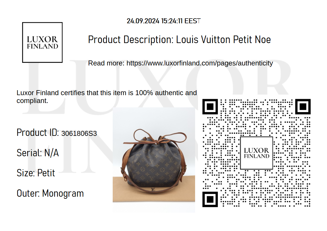 Louis Vuitton Petit Noe