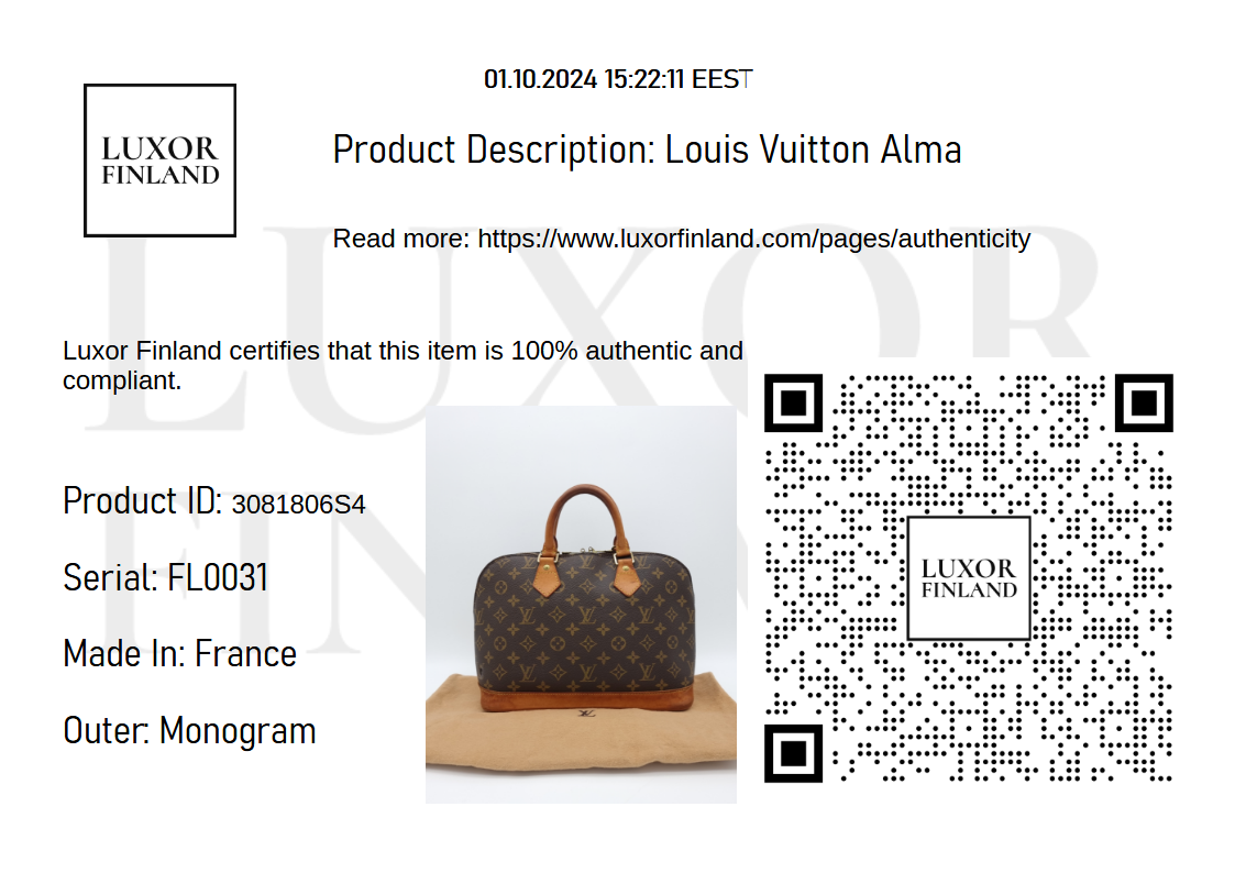 Louis Vuitton Alma