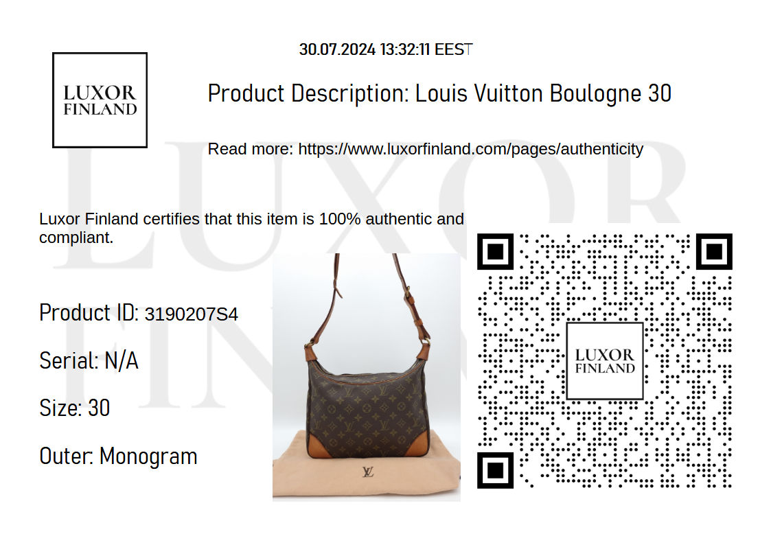 Louis Vuitton Boulogne 30