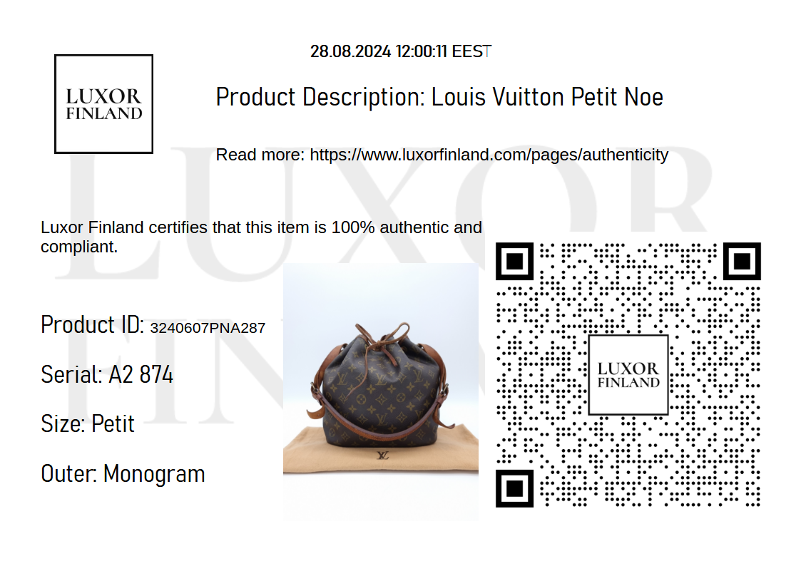 Louis Vuitton Petit Noe