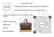 Louis Vuitton Sac Souple 45