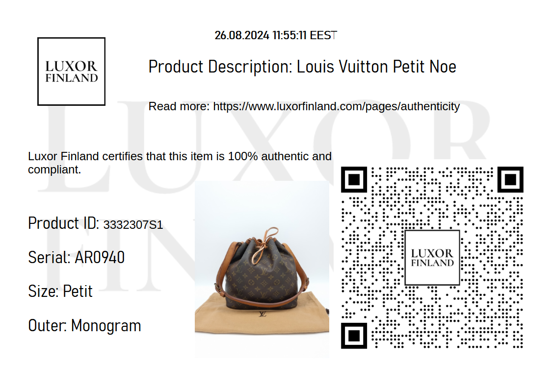 Louis Vuitton Petit Noe