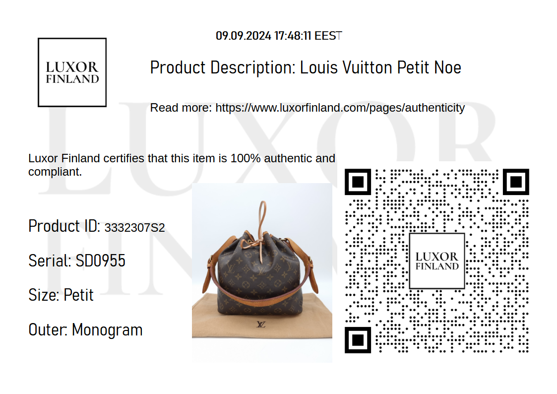 Louis Vuitton Petit Noe