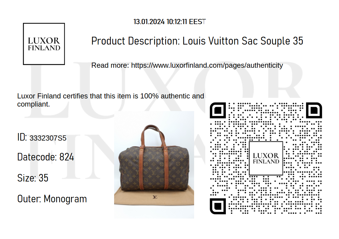 Louis Vuitton Sac Souple 35