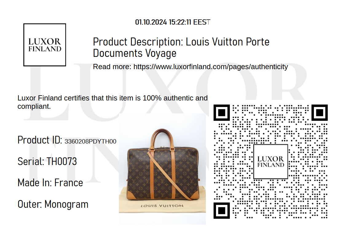 Louis Vuitton Porte Documents Voyage