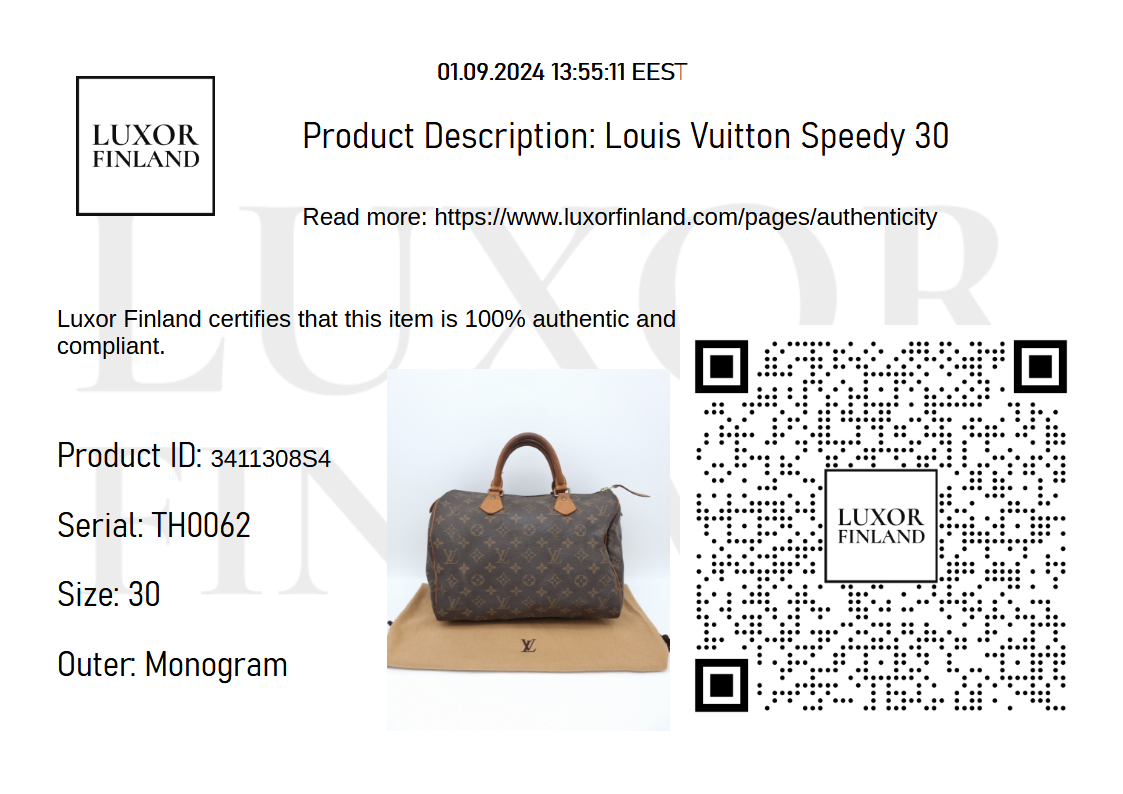 Louis Vuitton Speedy 30