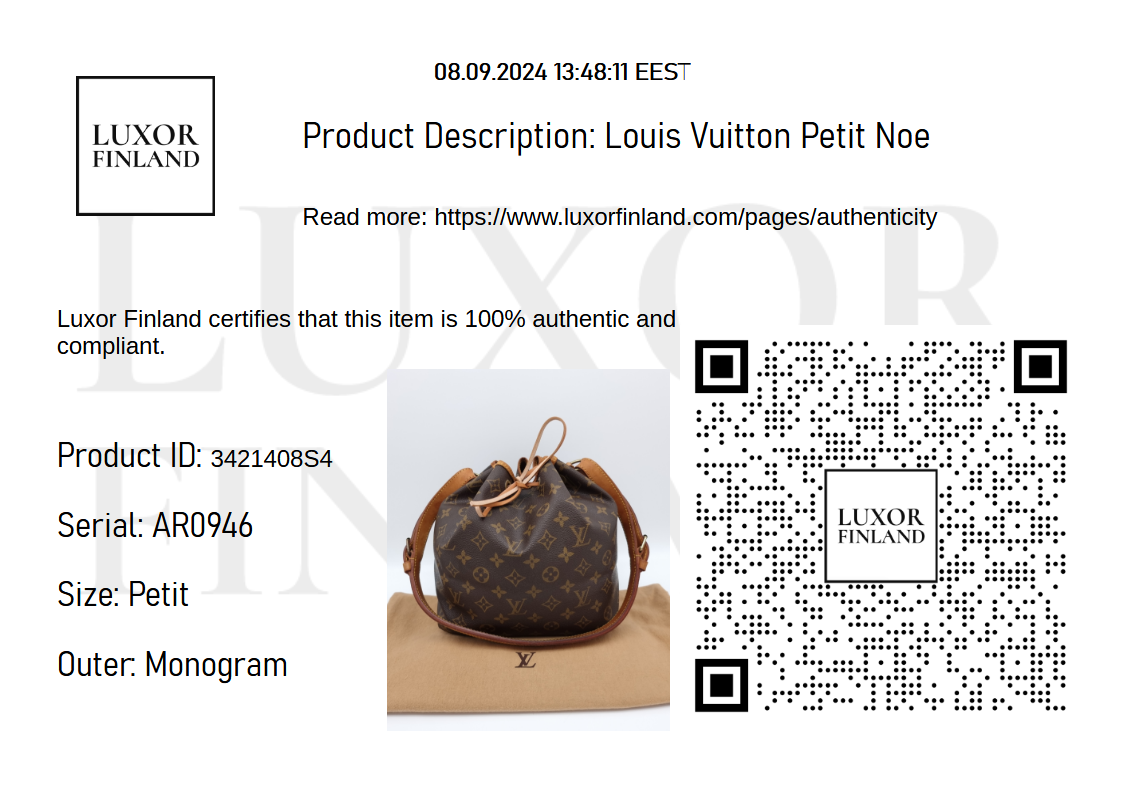 Louis Vuitton Petit Noe