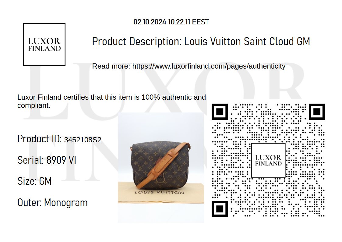 Louis Vuitton Saint Cloud GM