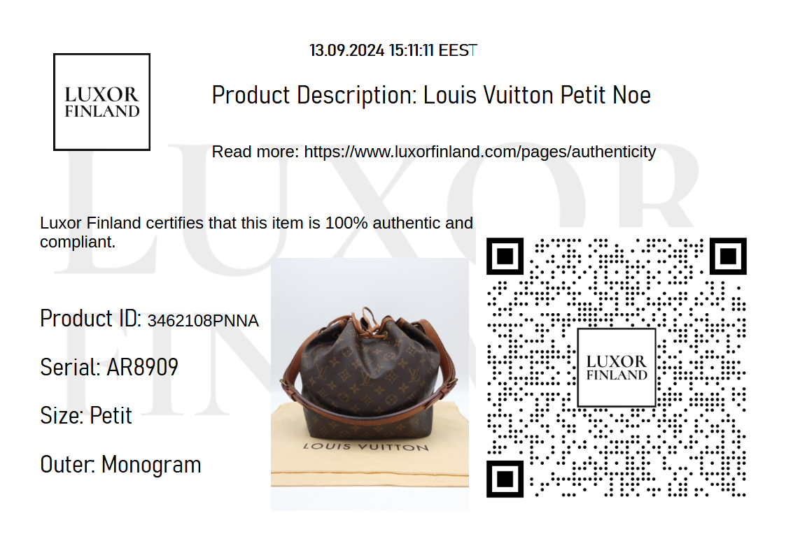 Louis Vuitton Petit Noe