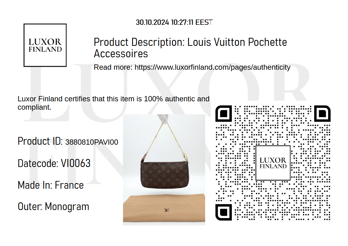 Louis Vuitton Pochette Accessoires