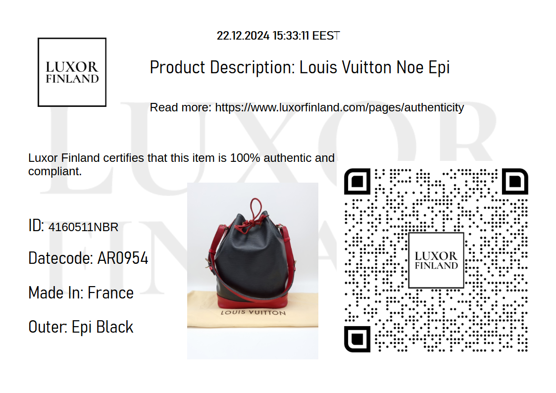 Louis Vuitton Epi Noe