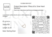 Tiffany & Co. Silver Heart Necklace