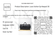 Louis Vuitton Epi Keepall 50