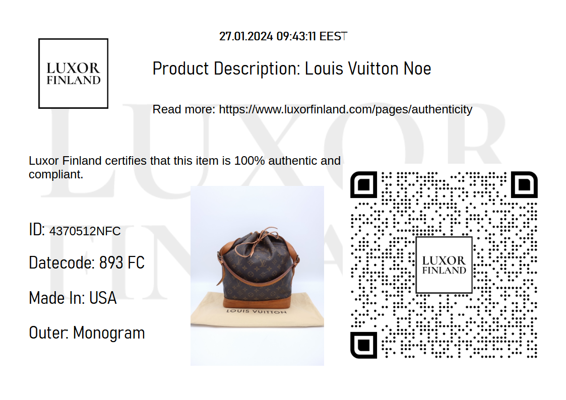 Louis Vuitton Noe