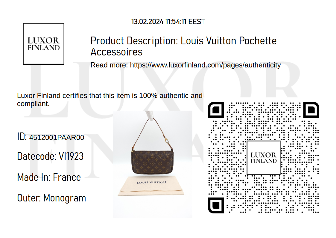 Louis Vuitton Pochette Accessories