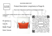 Longchamp Le Pliage XL