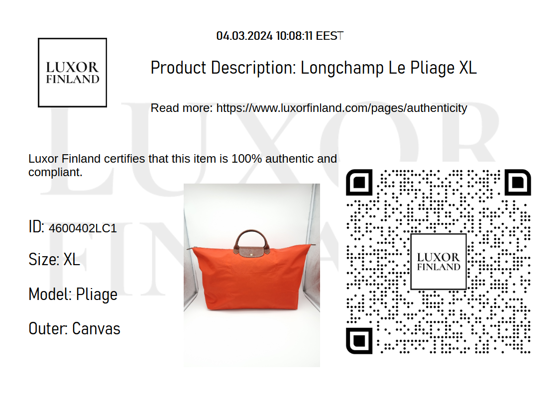 Longchamp Le Pliage XL