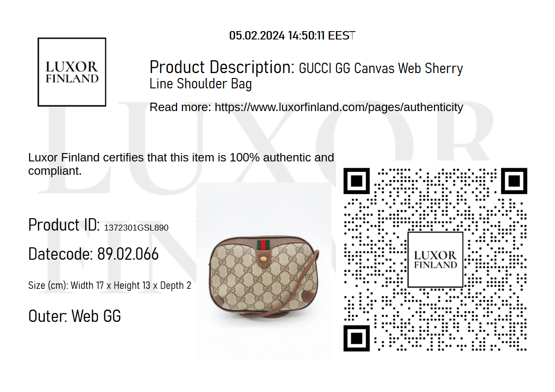 Gucci Sherry Line Crossbody Bag - 96636f