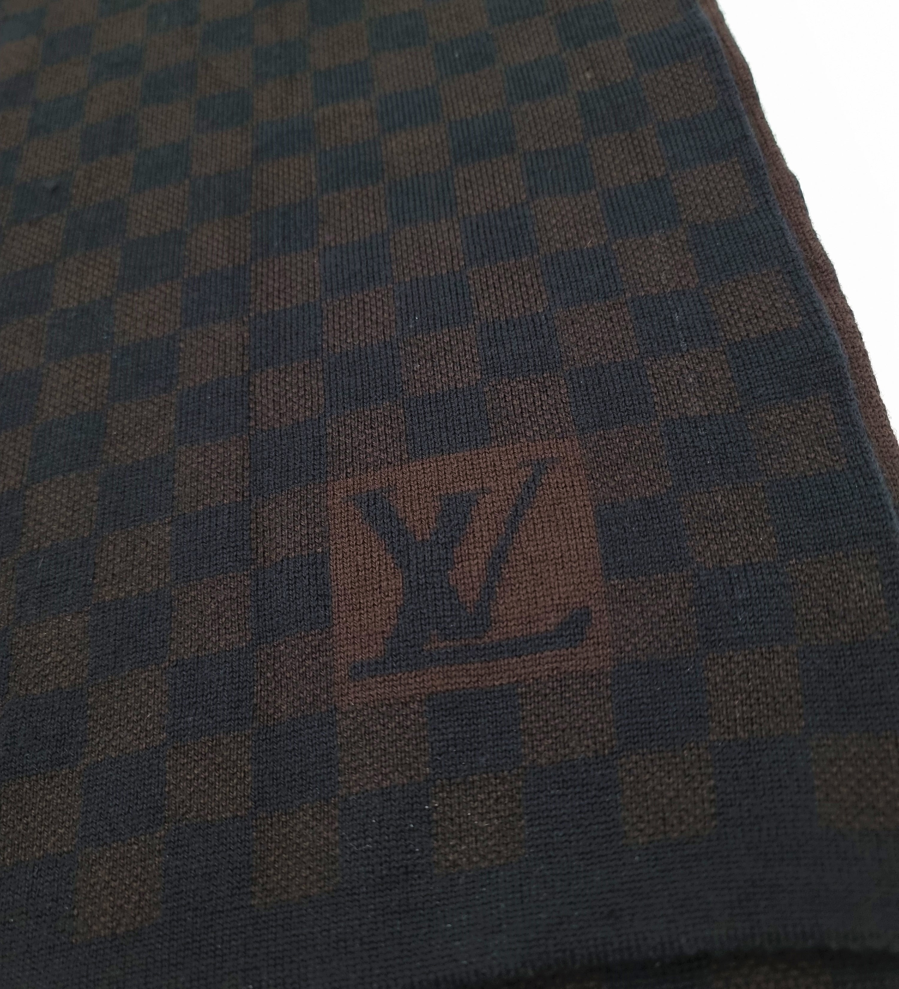 Louis Vuitton Damier Ebene Wool Scarf - 96636f