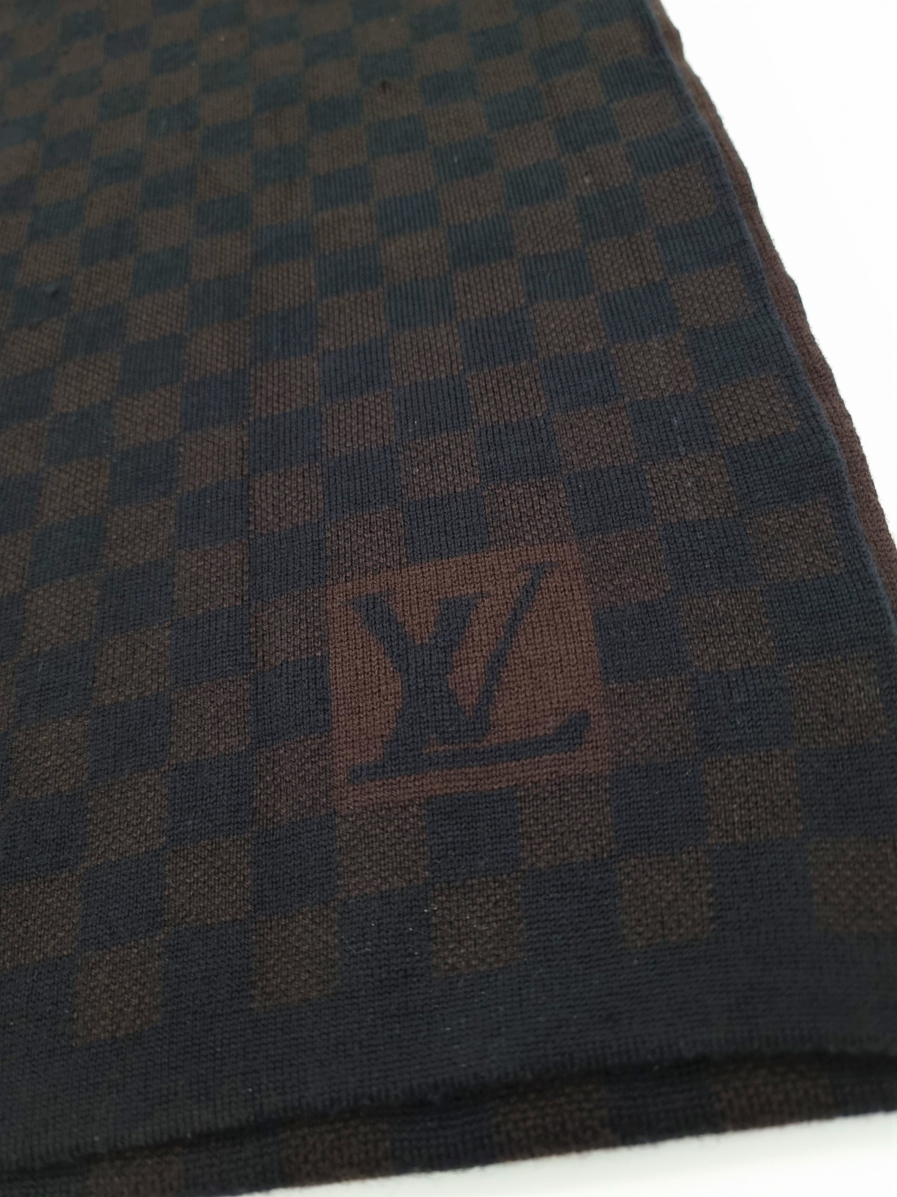 Louis Vuitton Damier Ebene Wool Scarf - 96636f