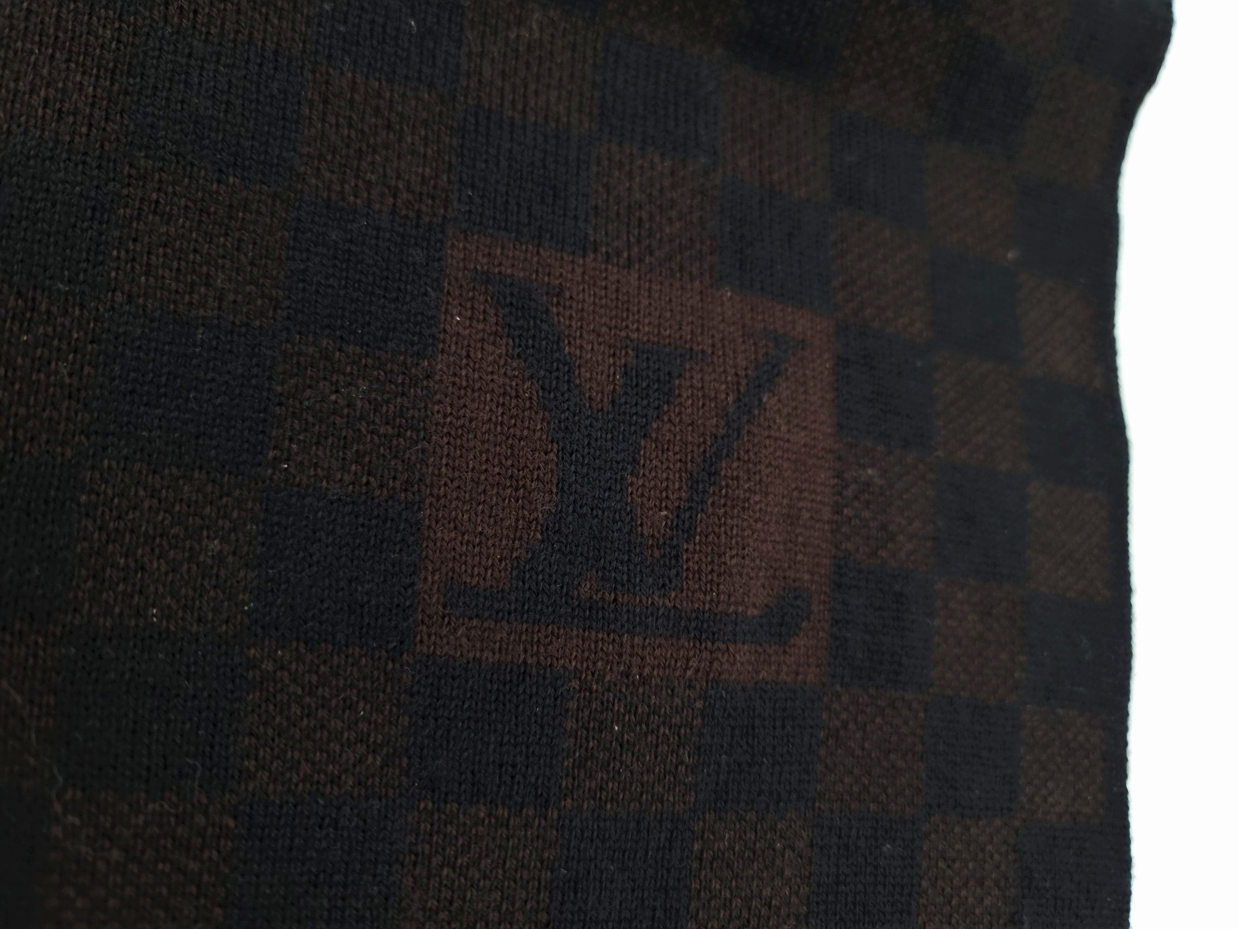 Louis Vuitton Damier Ebene Wool Scarf - 96636f